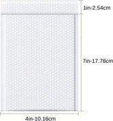 500 PC 4X8 Inches Poly Bubble Mailers Shipping Padded Envelopes Self Seal Waterproof Cushion Envelopes Waterproof Grey #000